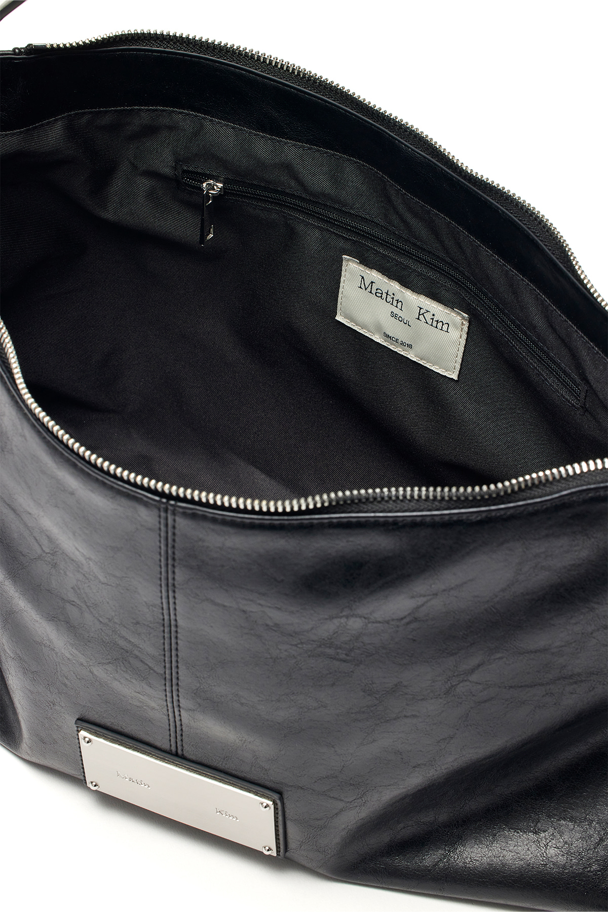 Matin Kim Side Zipper Shoulder Bag LARGE 最新韓國選物🇰🇷側鍊飾帶單肩大流浪袋［防刮耐用 超熱賣復古中性風］