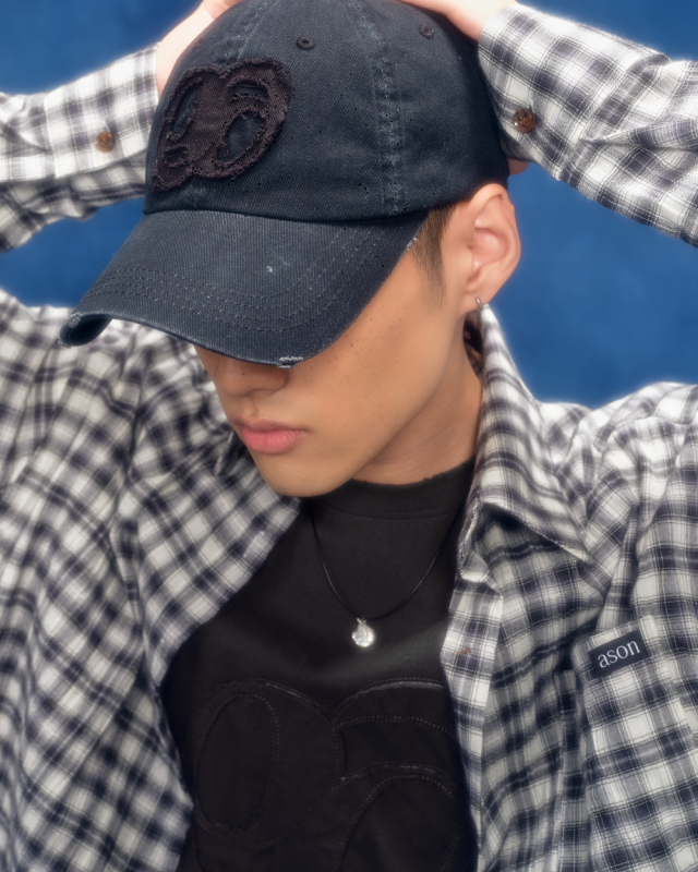 Ason Patch Ball Cap 最新韓國選物🇰🇷拼布爛邊99 Logo棒球帽［深帽修飾臉型 超顯臉細!］