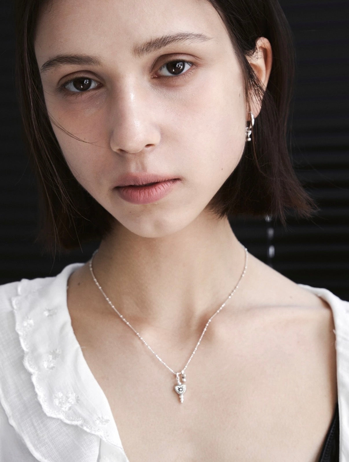 韓國選物🇰🇷Dazzling Club 925 Silver Heart Perfume Necklace 純銀心型香水頸鏈