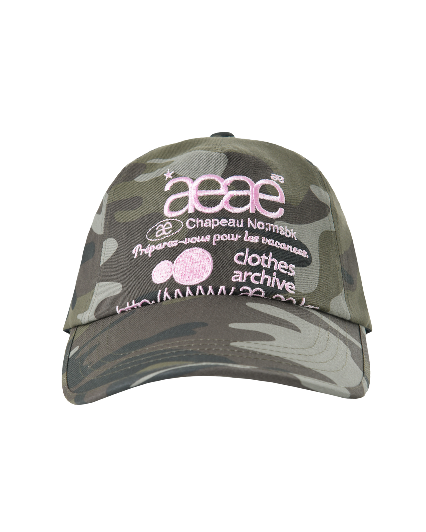 Aeae Web Logo Camo 5 Pannel Cap 最新韓國選物🇰🇷迷彩棒球帽［Made in Korea🇰🇷極推薦必入手 超型格機能風］