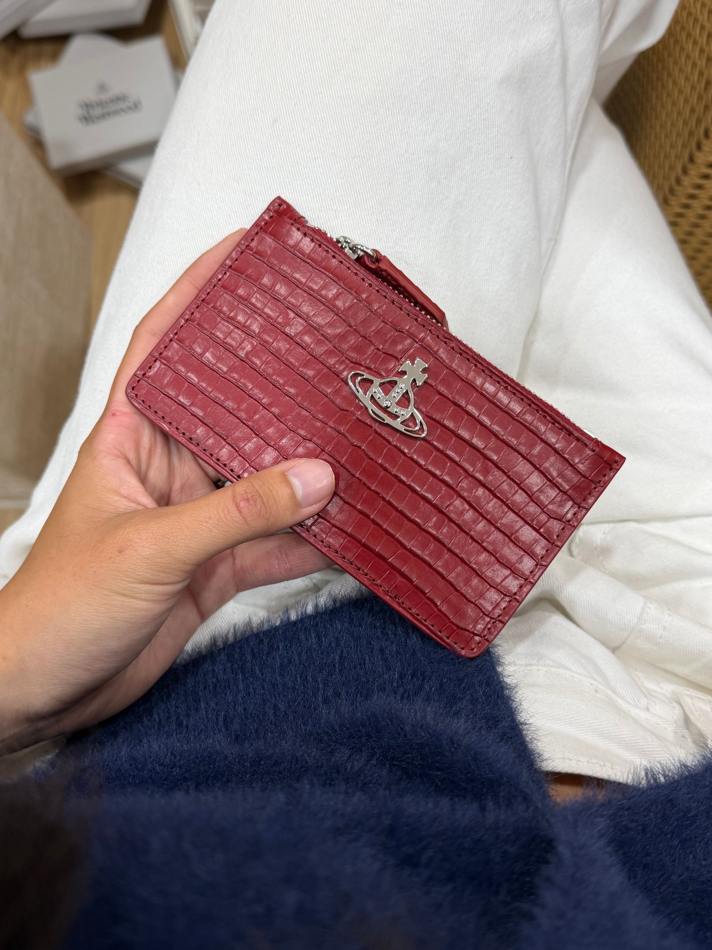 Vivienne Westwood Slim Long Cardholder 鱷魚皮  [SS25最新上架]