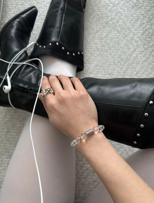 韓國選物🇰🇷Dazzling Club Clear Quartz Bracelet 透明石英手鏈