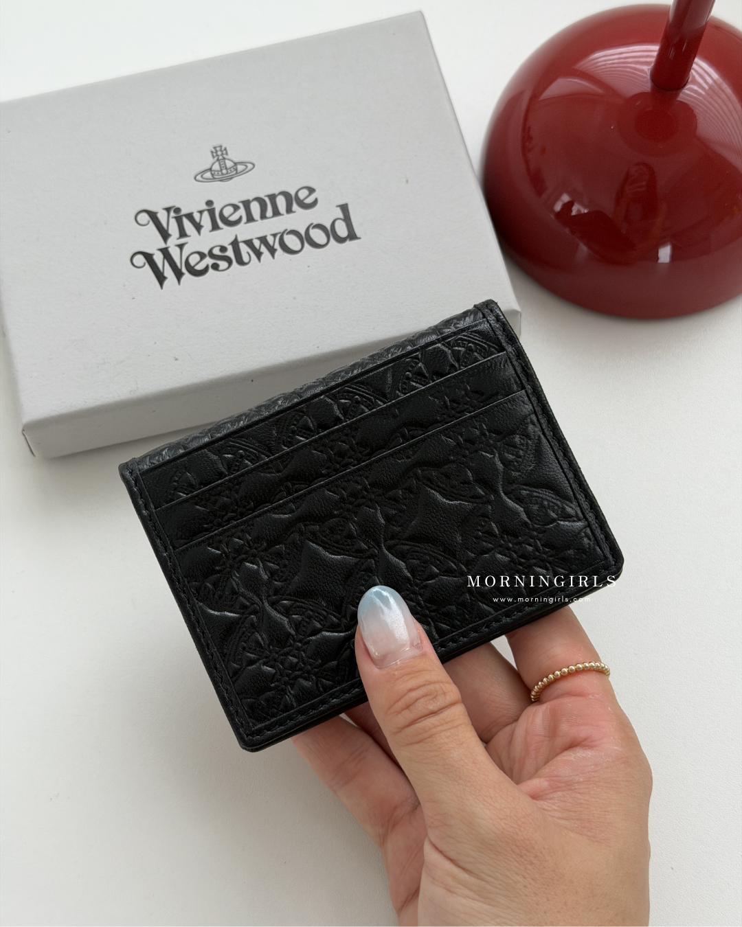 Vivienne Westwood Bifold Cardholder with Vintage Star Embossed Pattern