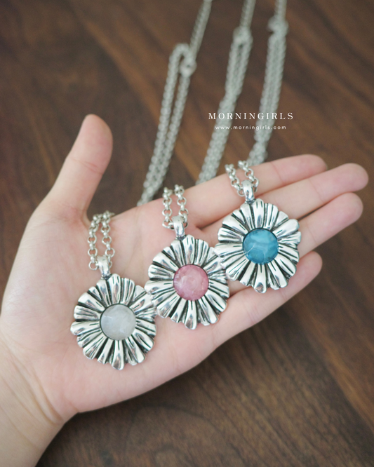 Otro Accesorio 西班牙手工飾物 - Flower Necklace 經典花花頸鏈 [NEW ITEM! 7色現貨發售中]