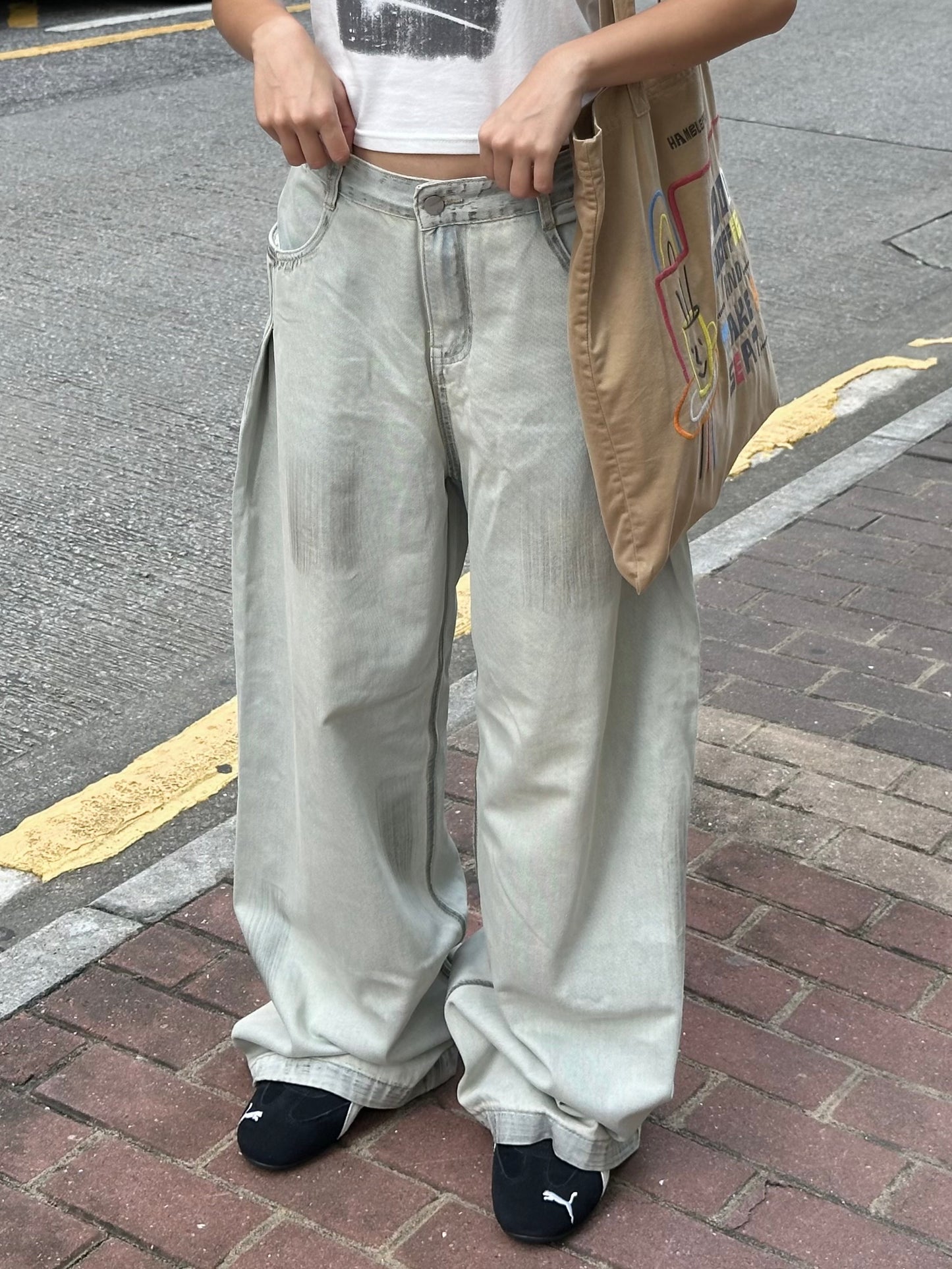 [KRPT001] Vintage Wide Leg Jeans