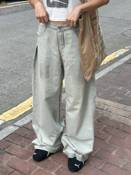 [KRPT001] Vintage Wide Leg Jeans