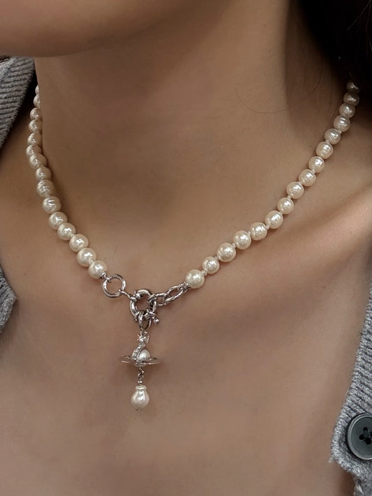 Vivienne Westwood Aleksa Pearl Choker 巴洛克水滴珍珠 [最新上架! 超級美! 超限量優惠現貨!]
