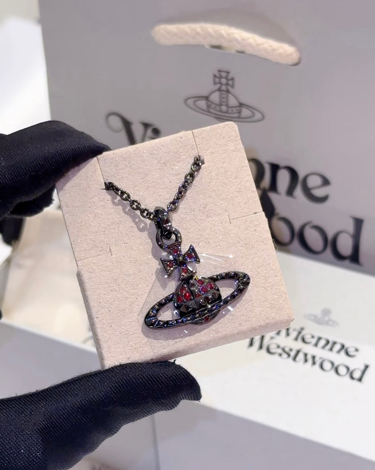 Vivienne Westwood Mayfair Orb Necklace Studded Saturn [Jaden's Pick - Recommended for Beginners]