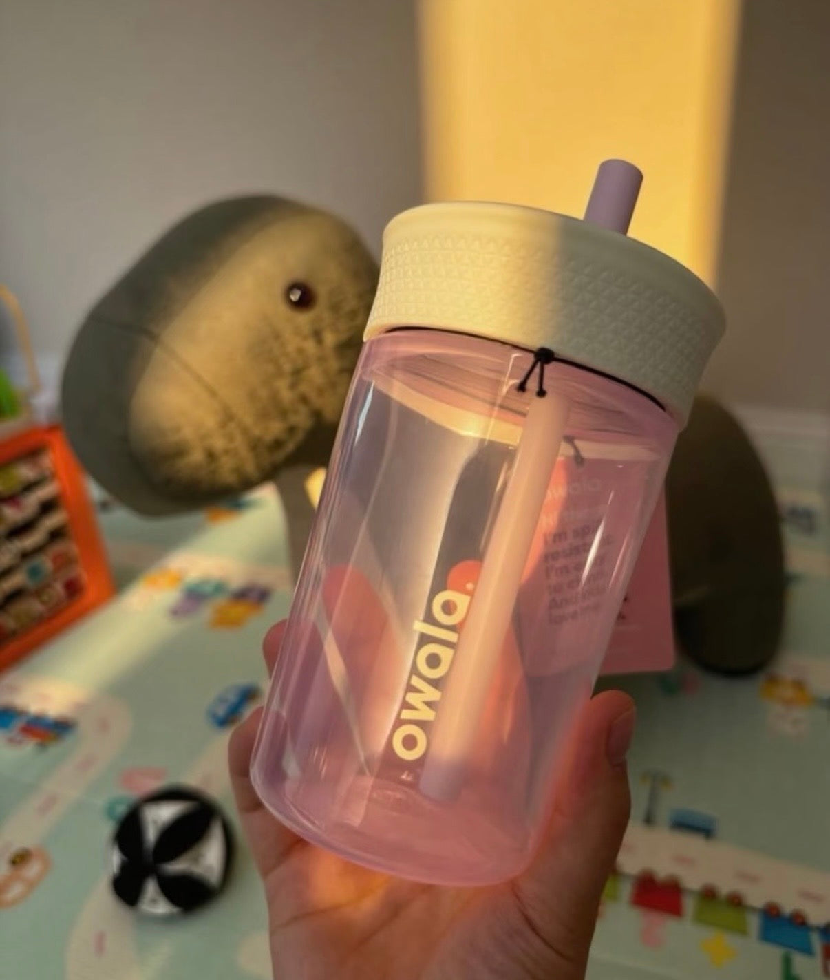 Owala拿鐵杯☕️保溫防漏吸管杯透明感保溫杯15oz [超易清潔防漏]