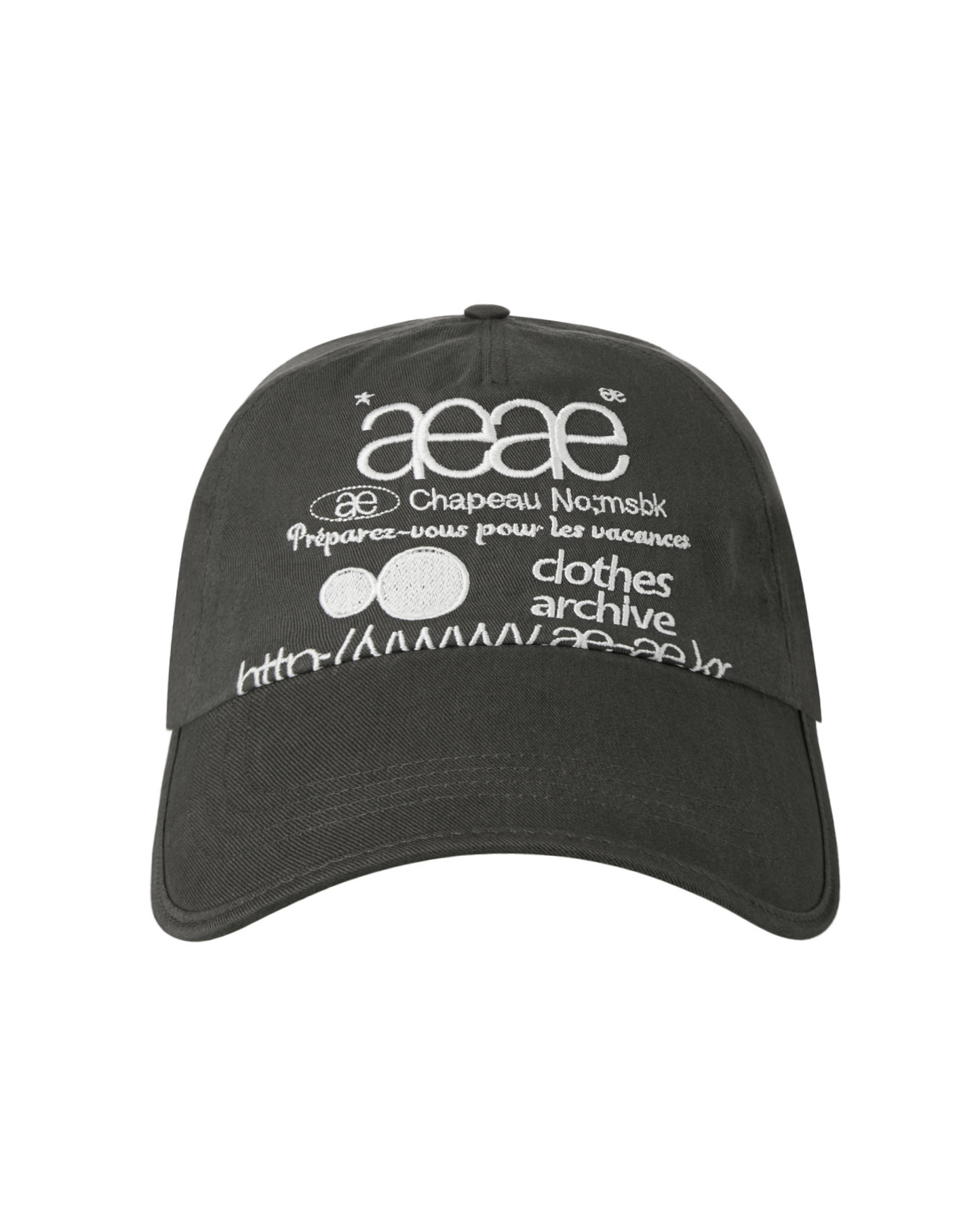 Aeae Web Logo Washed 5 Pannel Ball Cap 韓國選物🇰🇷復古洗水棒球帽［Made in Korea🇰🇷經典Logo設計 日常佩戴OK!］