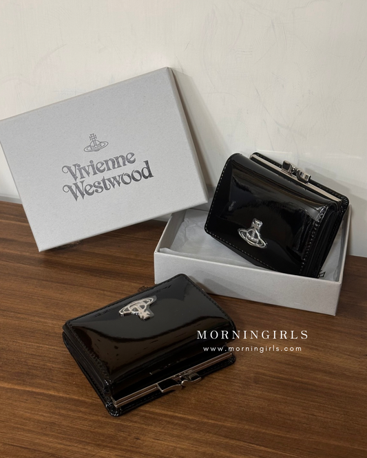 Vivienne Westwood Small Frame Wallet 漆皮黑