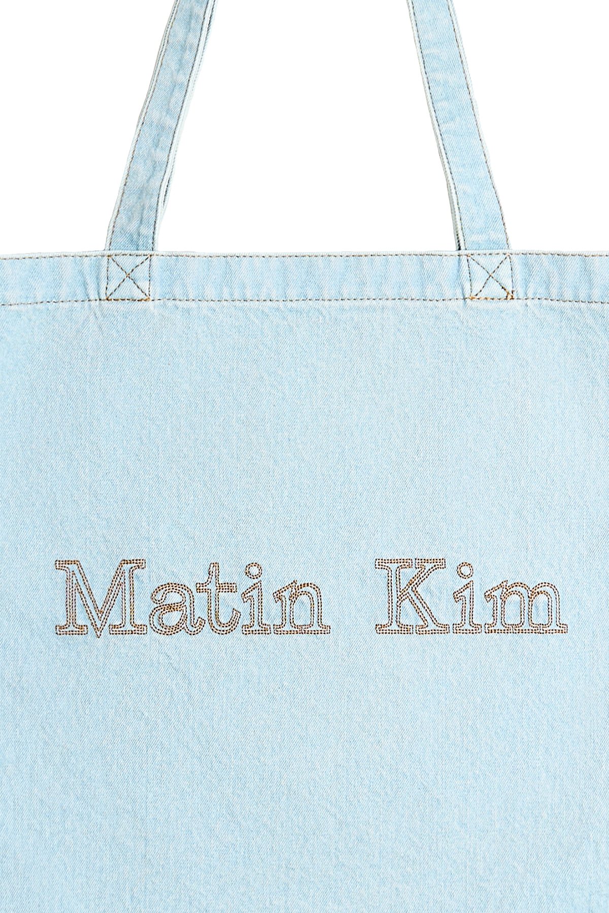 Matin Kim Matin Stitch Denim Ecobag 最新韓國選物🇰🇷刺繡水洗牛仔環保袋［實用隨性百搭 可放A4/電腦］