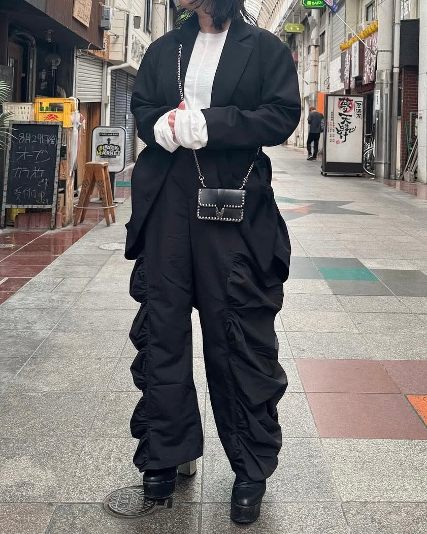 Toga Too Chain Leather Wallet Studs 自留黑色 折扣超過$1000! [年度季末大折扣! 微量現貨優惠完售即止!]