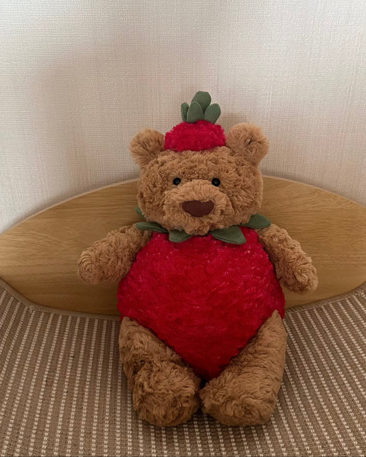 Jellycat Bartholomew Strawberry Bear 26cm [勁可愛超難買!]