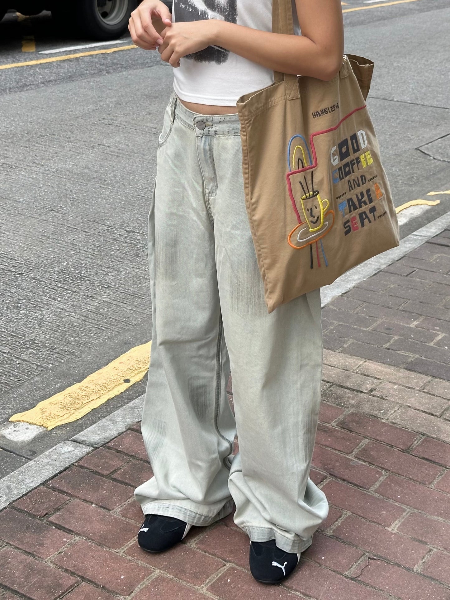 [KRPT001] Vintage Wide Leg Jeans