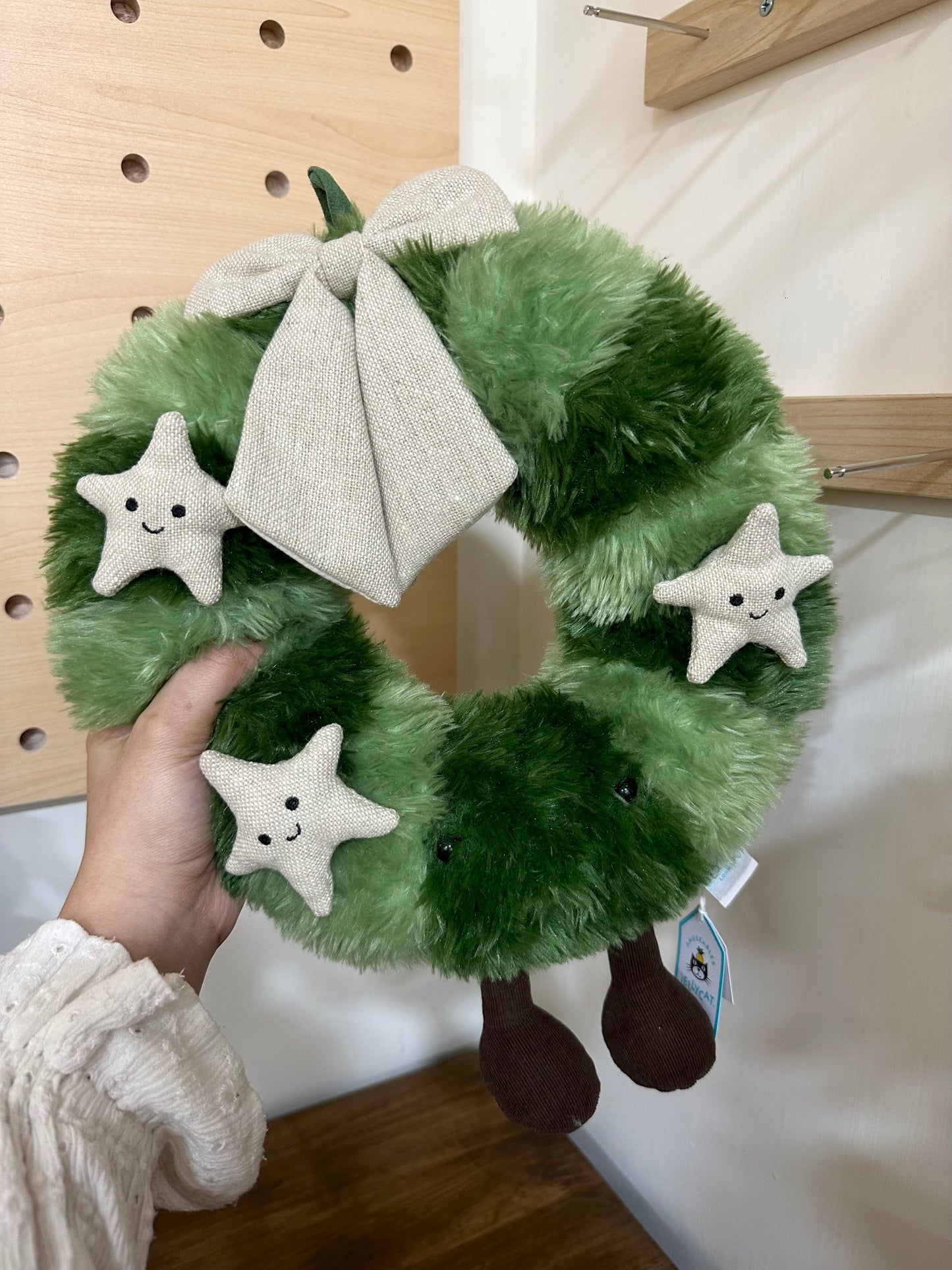 Jellycat Amuseable Christmas Nordic Spruce Wreath 35cm  [超靚聖誕花圈! 可掛牆!]