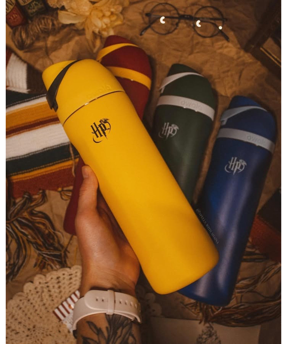 美國 Owala Harry Potter Collection FreeSip隔熱不鏽鋼吸管水瓶 24oz