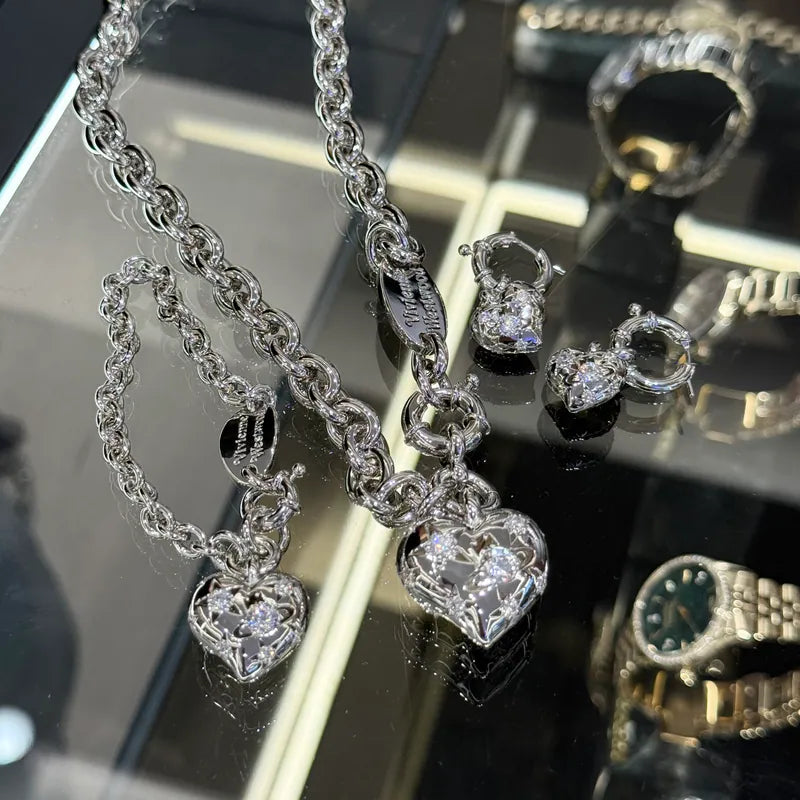 Vivienne Westwood Lee Earrings 超美閃石立體心心耳環 極推薦! [限量新品優惠中 星期日完!]