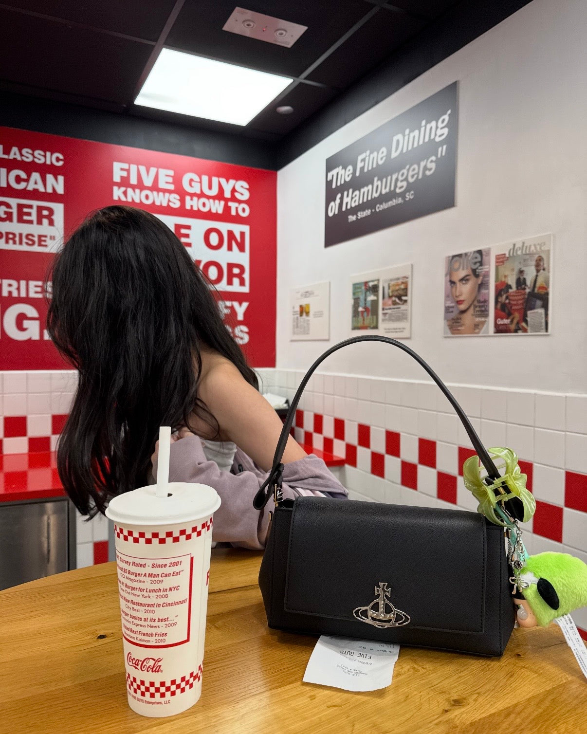 Vivienne Westwood Hazel Handbag, Black Cross-Pattern [Last stock available at a discounted price!]