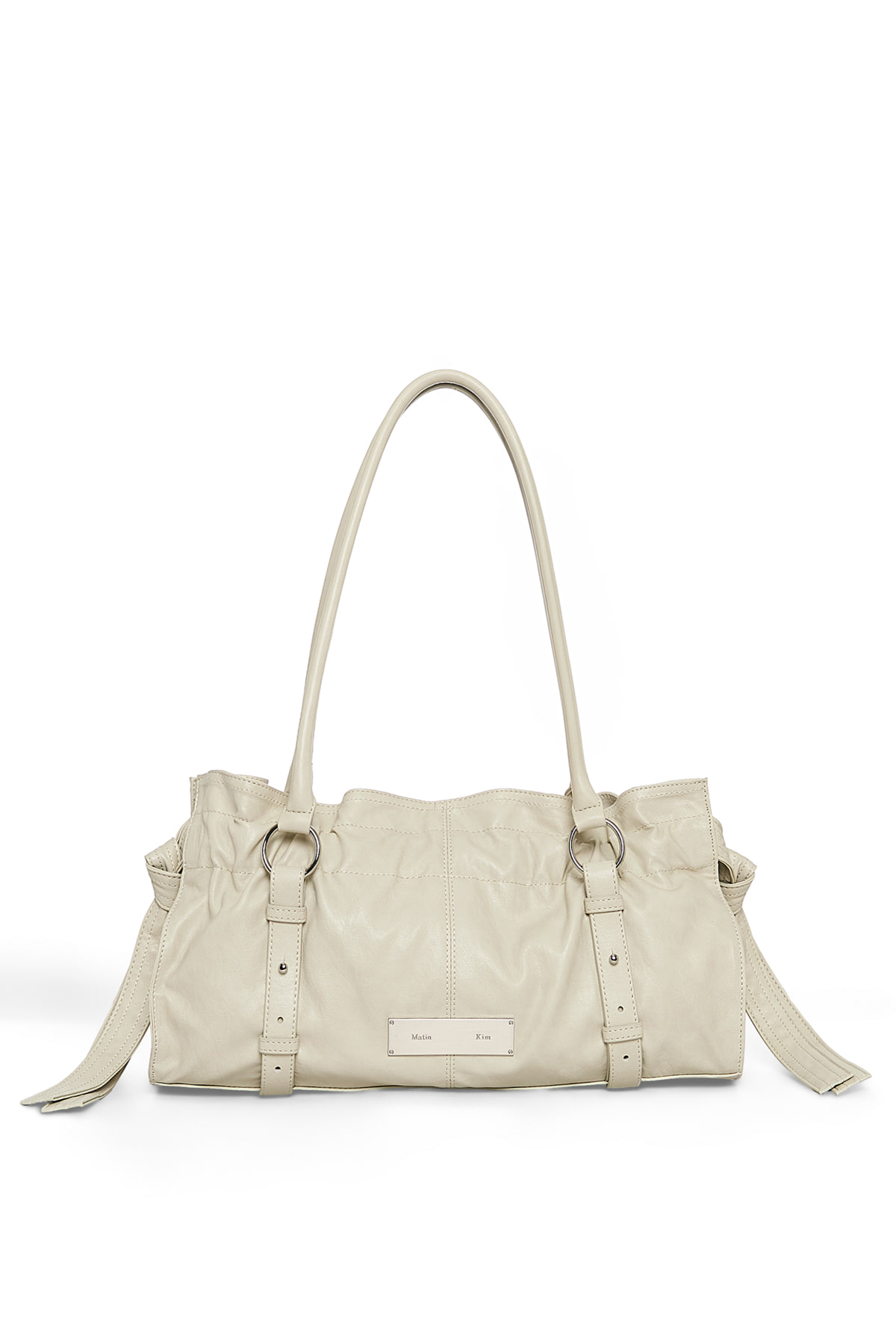 Matin Kim Shirring Tie Buckle Shoulder Bag 最新韓國選物🇰🇷雲朵皮帶扣腋下袋［超熱賣! 極簡Boyish風］