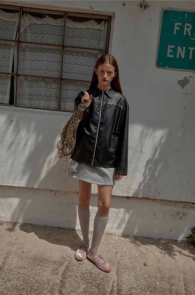 Leterie Suede Buckle Reversible Shoulder Bag 最新韓國選物🇰🇷麂皮豹紋兩用洞洞扣半月袋［Made In Korea🇰🇷可雙面兩用 肩帶可調節上膊斜揹OK!］