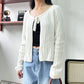 Casual 2-ways Ribbon Knitted Top