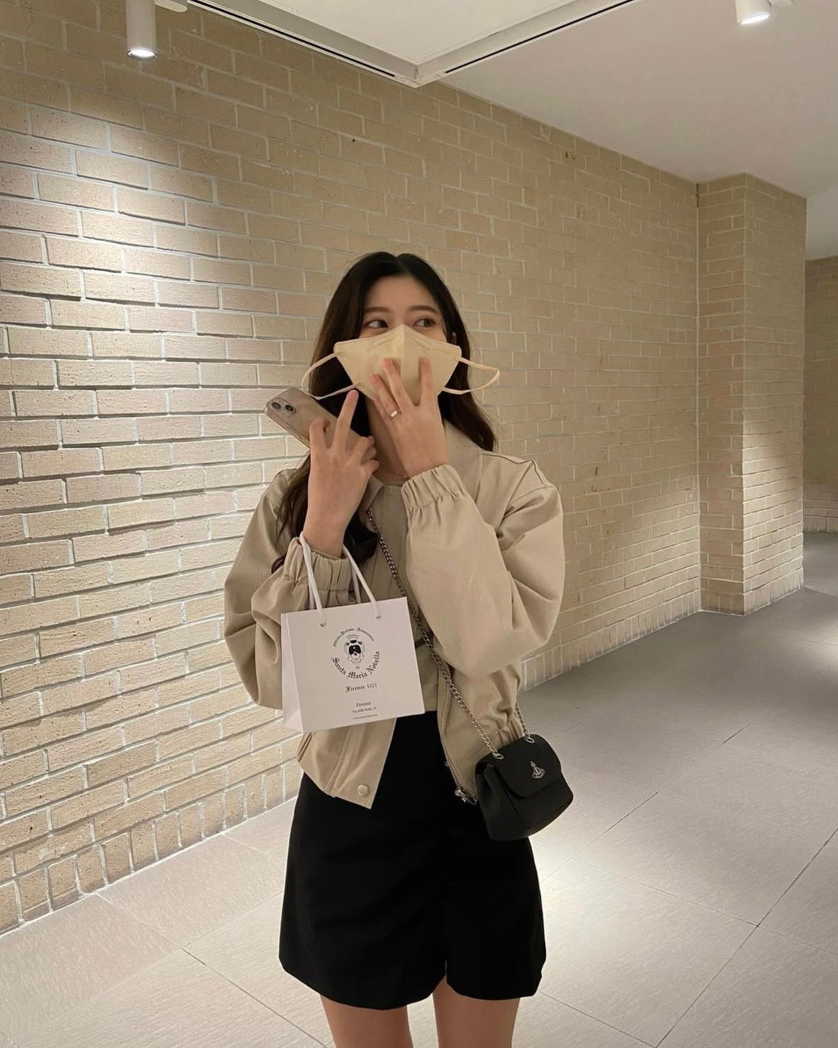 Vivienne Westwood Small Derby Bag with Chain 經典黑色十字紋［情人節早鳥優惠48折購入］