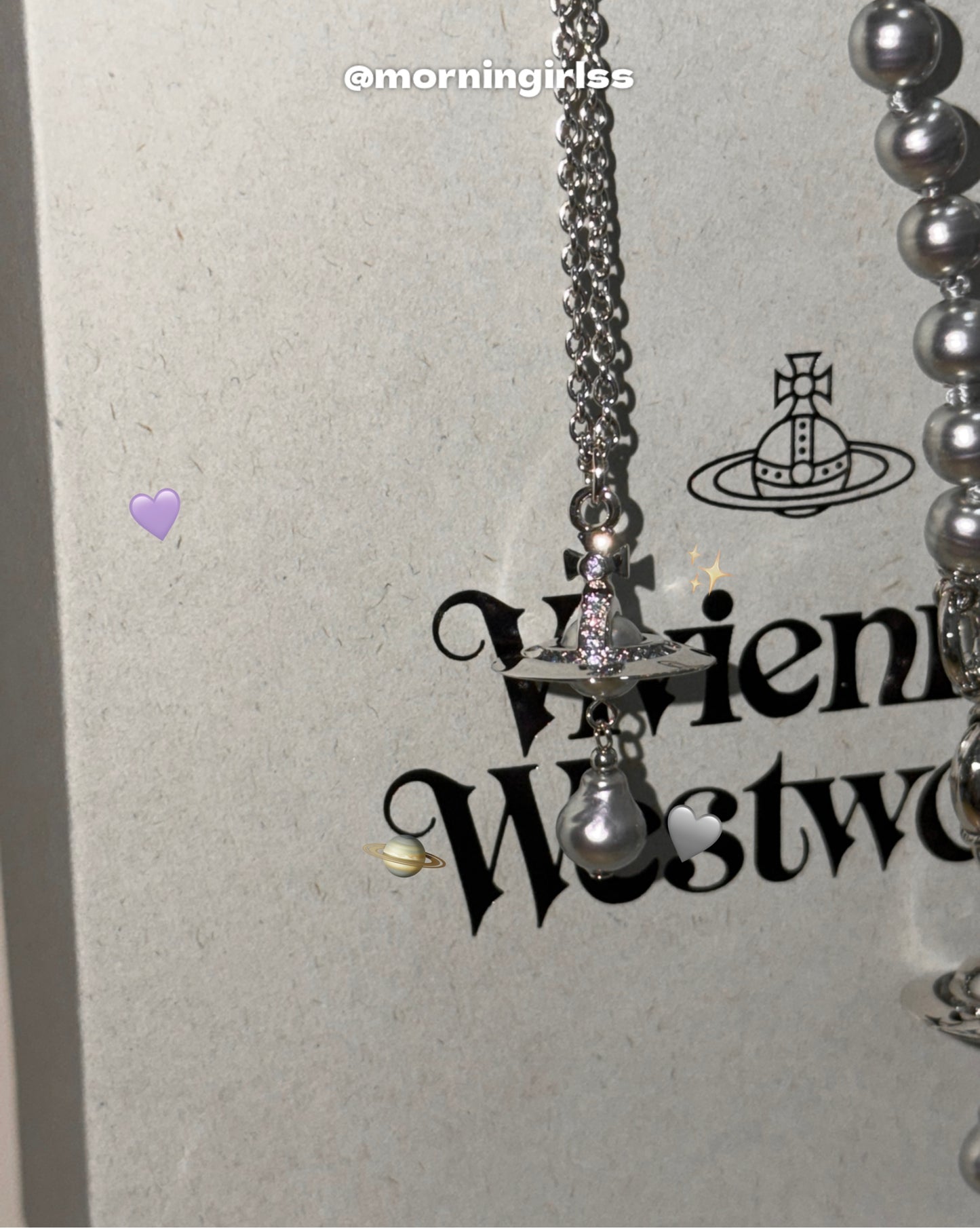 Vivienne Westwood 2026最新限定霧灰紫巴洛克水滴珍珠開賣💜［最新專櫃限定款優惠中］