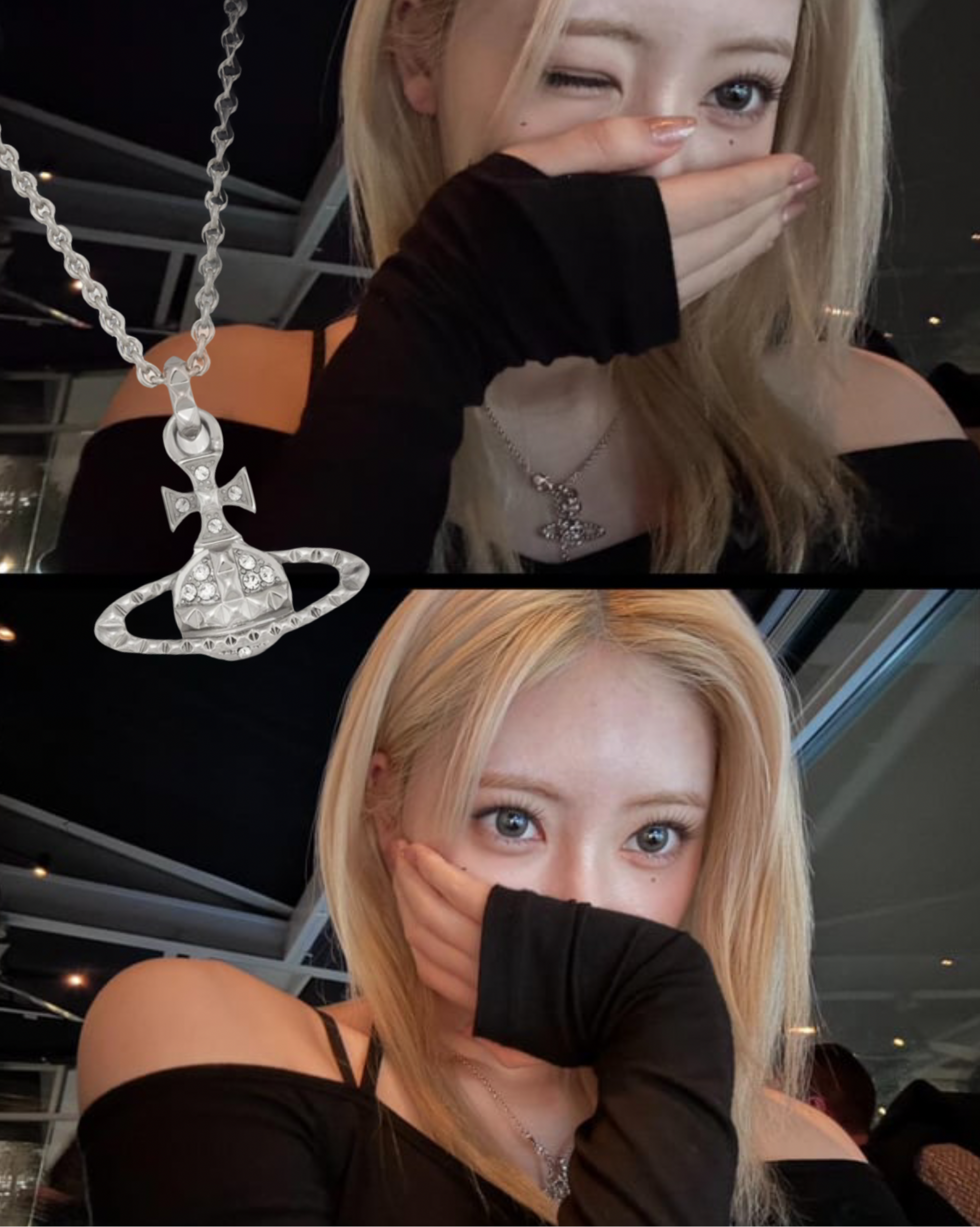 Vivienne Westwood Mayfair Orb Necklace Studded Saturn [Jaden's