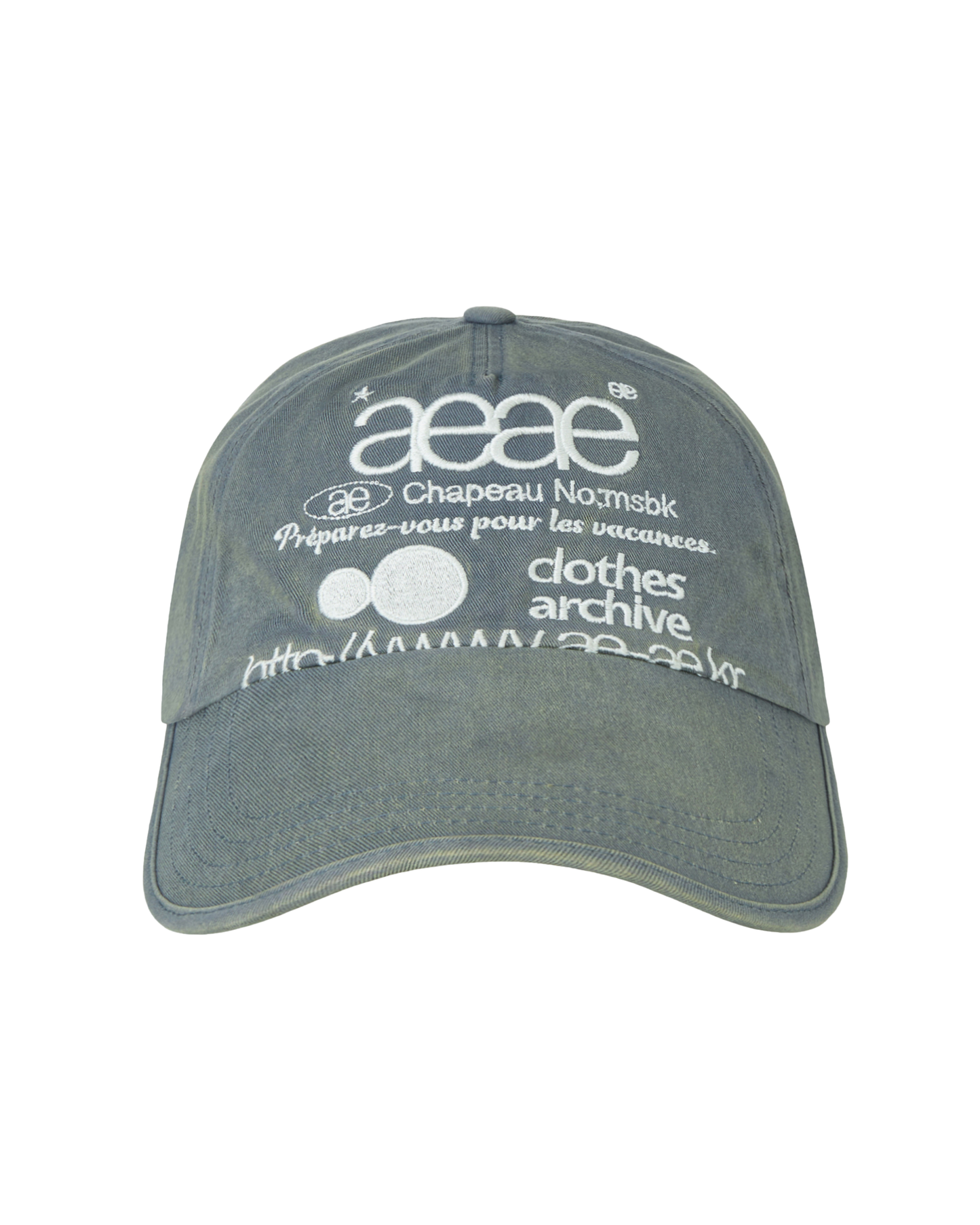 Aeae Web Logo Washed 5 Pannel Ball Cap 最新韓國選物🇰🇷復古洗水棒球帽［Made in Korea🇰🇷經典Logo設計 日常佩戴OK!］