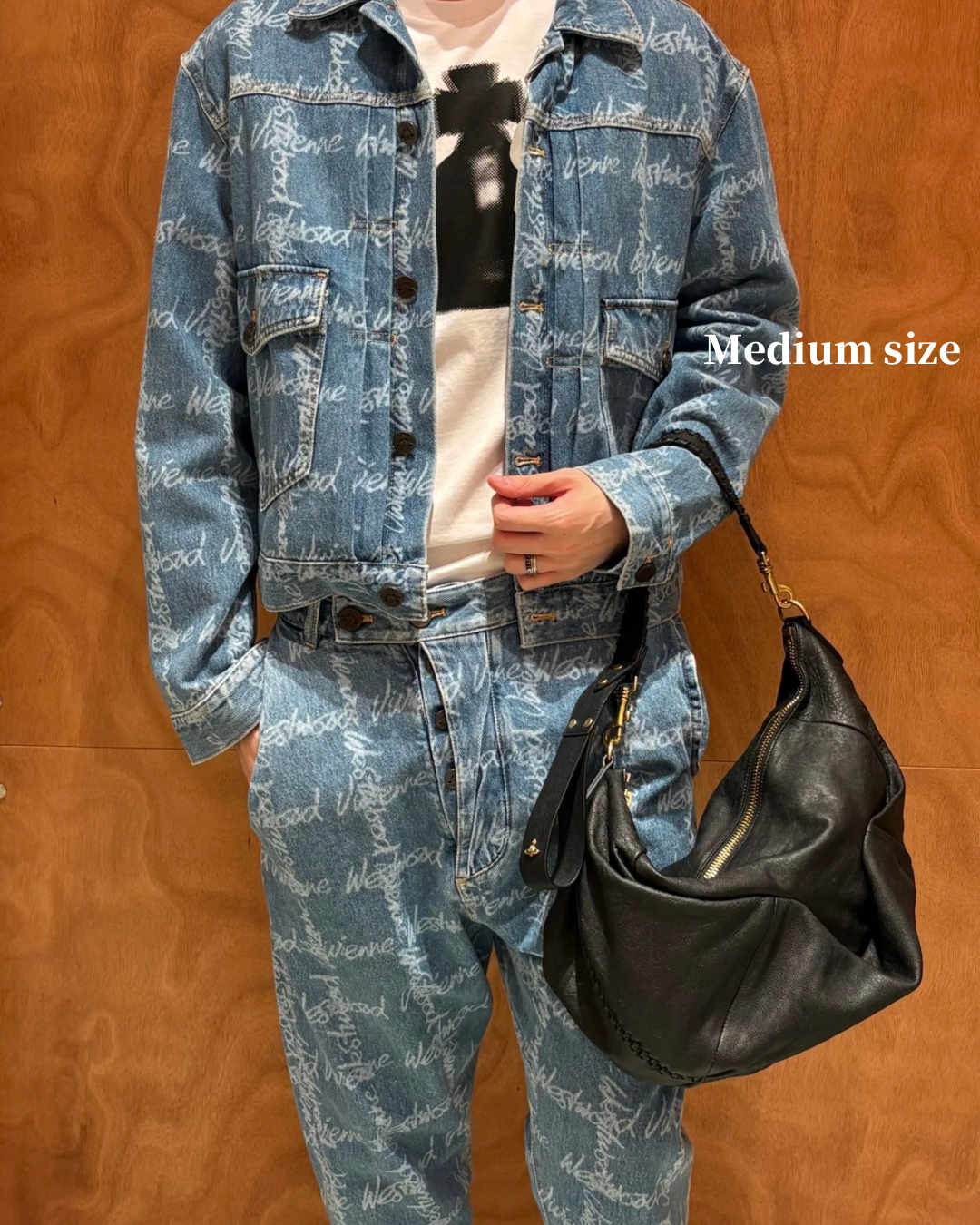 Vivienne Westwood Agnes Shoulder Bag 100%全牛皮超美牛角包［最新上架! 大推薦必入手Lemaire平替版! 已自留!］