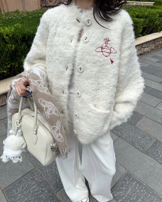 VIVIENNE WESTWOOD JAPAN Cardigan 90%羊毛2025最新大毛衣 [日本限定]