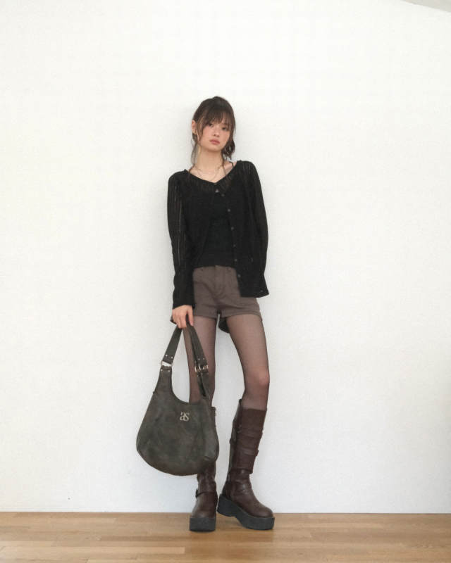 Ason Ricky Shoulder Bag 最新韓國選物🇰🇷半月形裂紋袋［慵懶鬆弛感滿滿 大容量! 斯文穿搭OK］