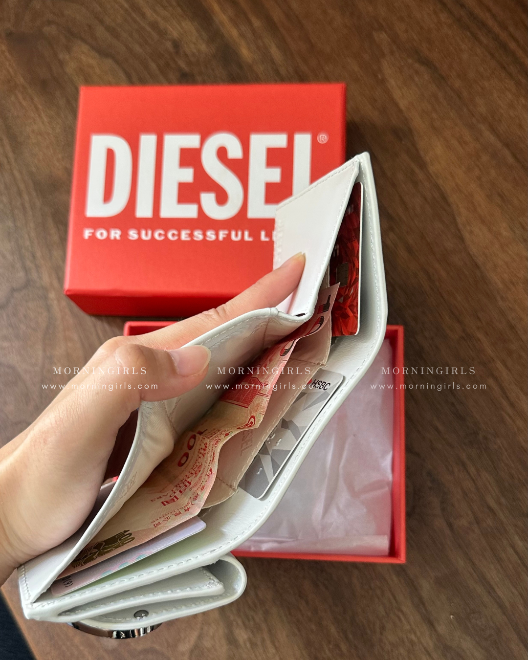 Diesel 1DR Wallet 掌心小銀包 [小尺寸有齊零錢紙幣五卡位]