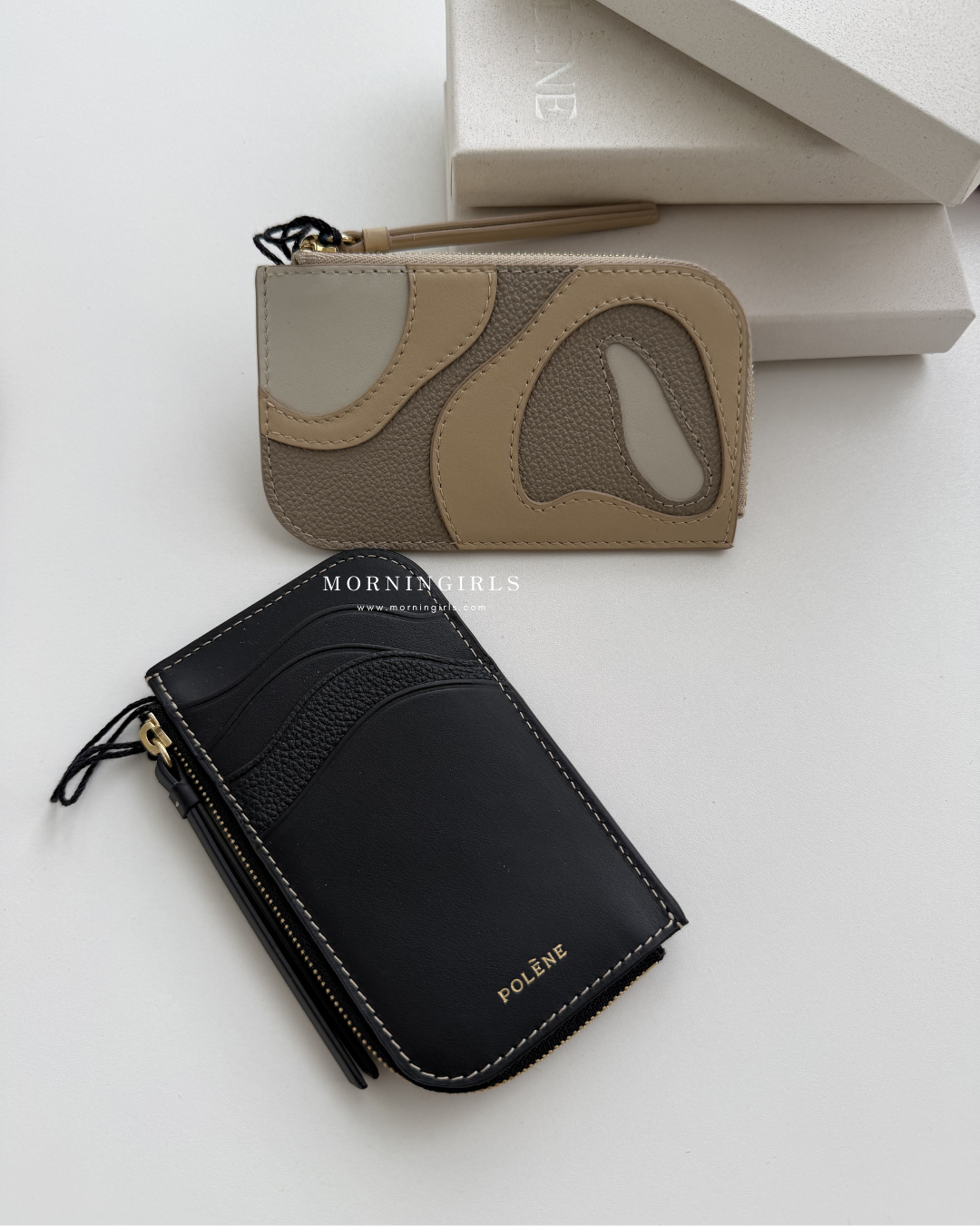 POLENE Atla Cardholder 牛皮卡套 [法式高級感!]