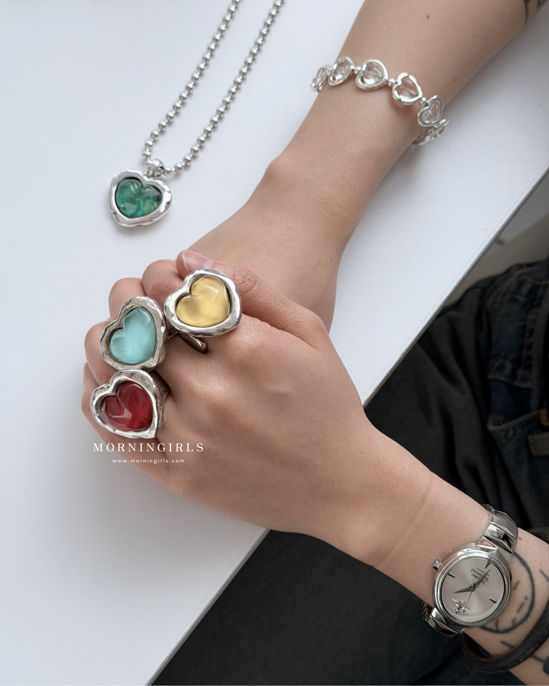 Otro Accesorio 西班牙手工飾物 - Galaxy Heart Ring [NEW ITEM! 顏色超美極推薦 可自行調節!]