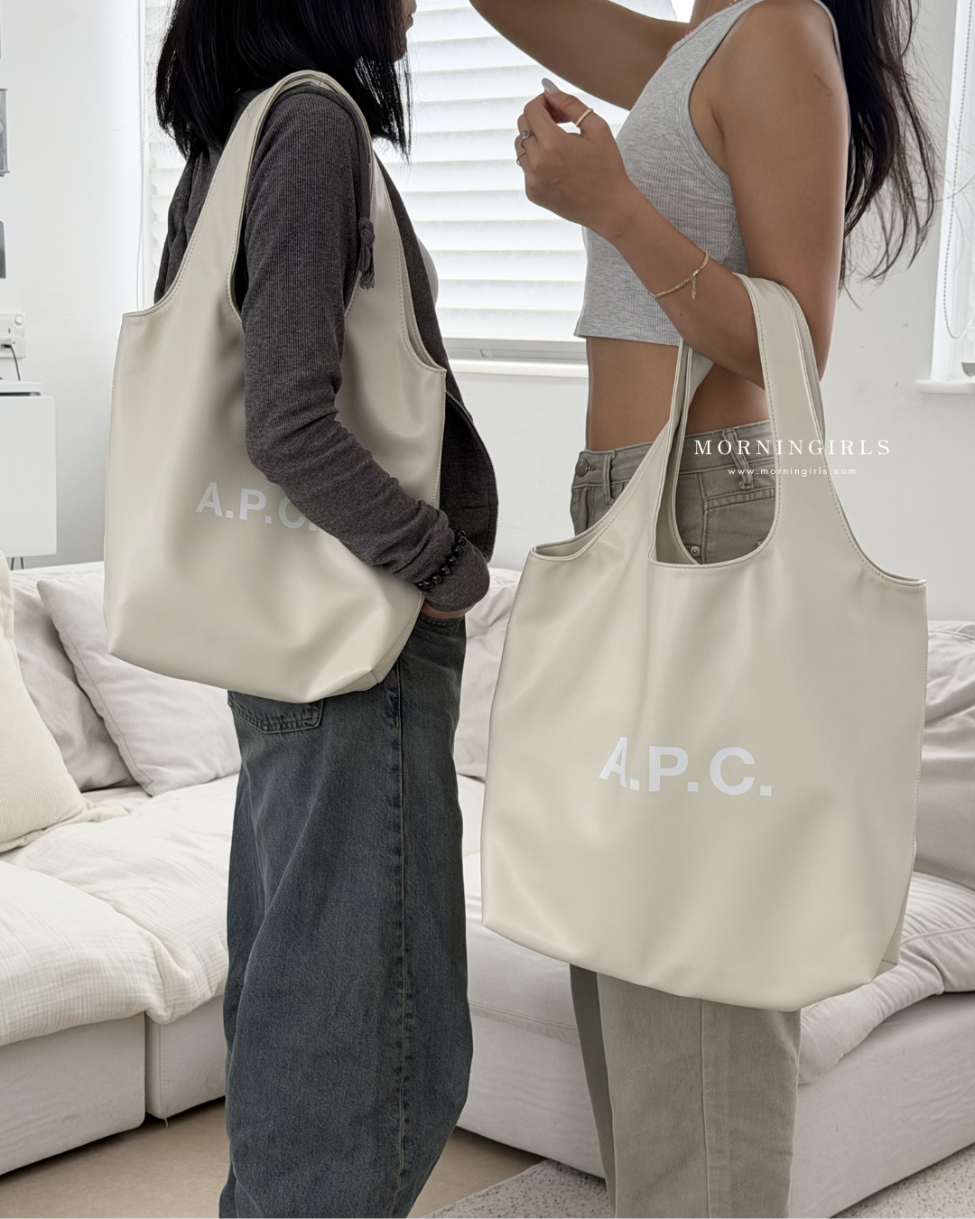 A.P.C. Ninon Tote Bag [REGULAR] [限定奶灰少量補貨 本店銷量冠軍♡]