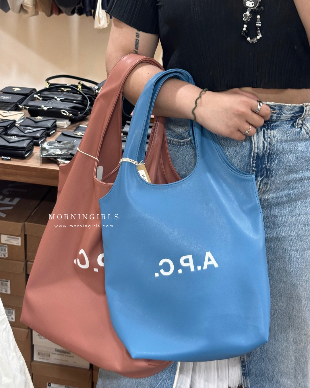 A.P.C. Ninon Tote Bag［SS25春季最新限定乾燥玫瑰&天空藍 已自留天空藍!］