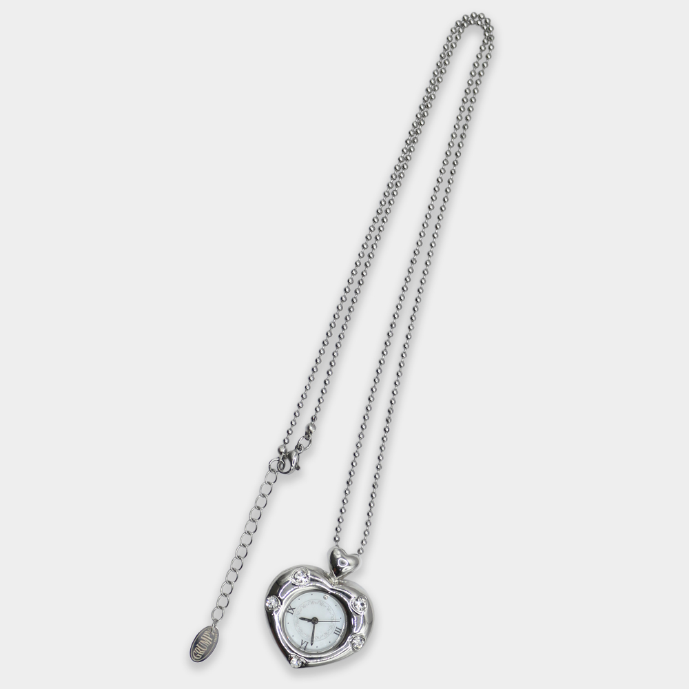 韓國選物🇰🇷 Grumpy Stuff Twinkle Heart Clock Long Necklace