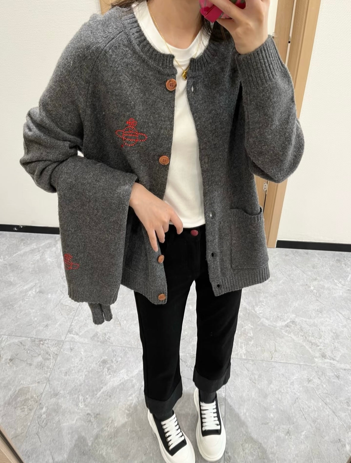 VIVIENNE WESTWOOD JAPAN Scarf Cardigan