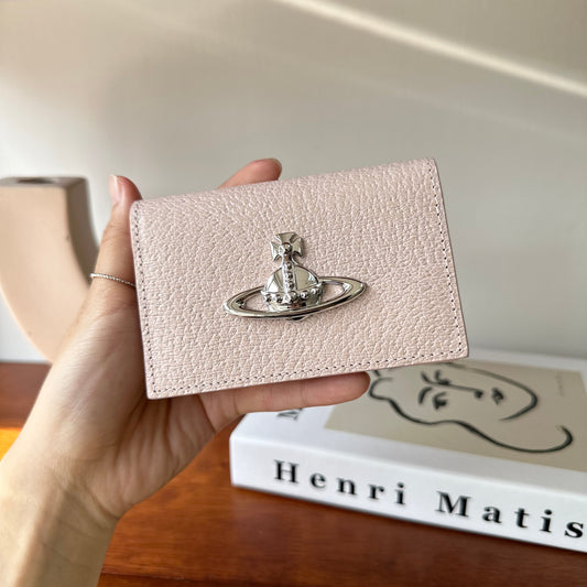 Vivienne Westwood Stiff-textured Lychee Leather Business Cardholder [Japan Exclusive, Discontinued and Rare]