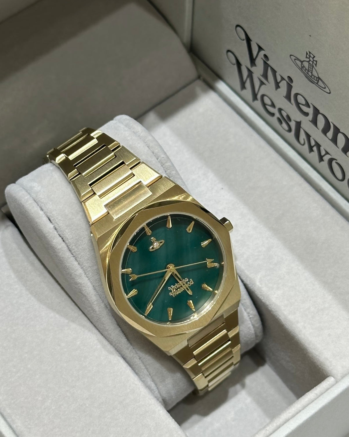 Vivienne Westwood Limehouse 復古綠八角型手錶