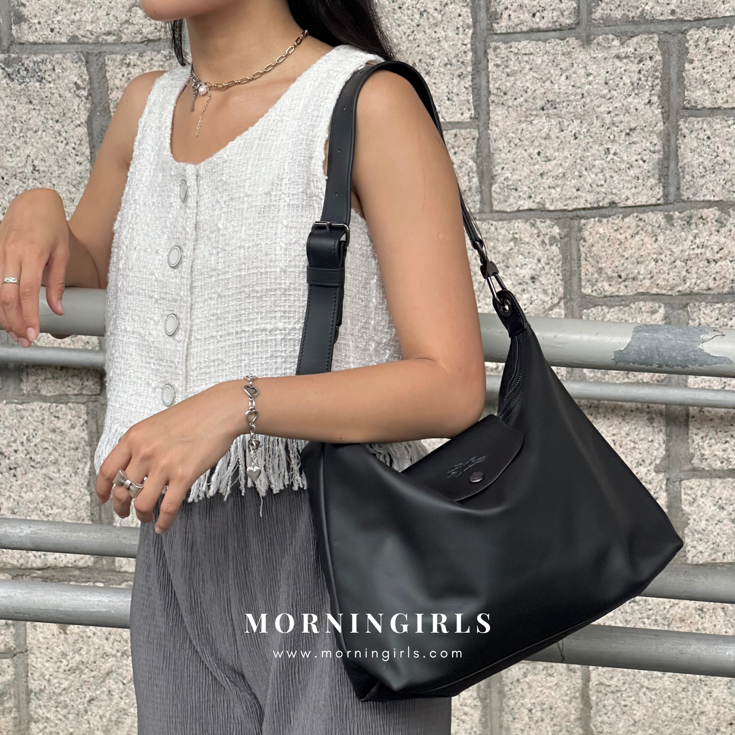 LONGCHAMP Le Pliage Xtra M Hobo Bag 真皮系列［最熱賣!］