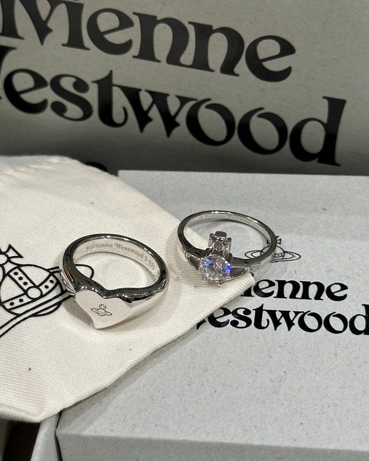 Vivienne Westwood Heart Ring  [925純銀心形戒指🤍情侶戒超可愛]