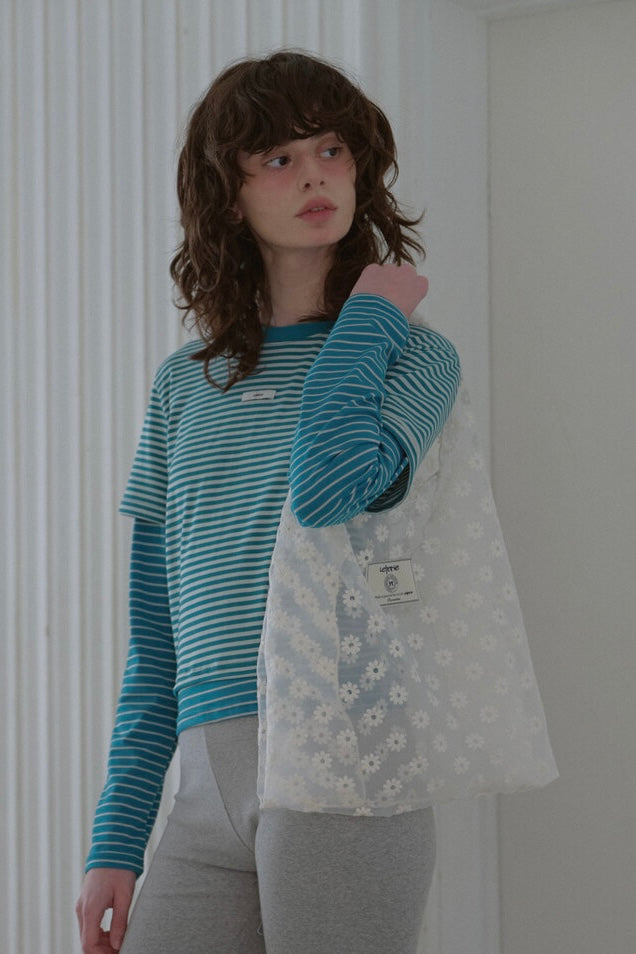 Leterie Floral Lace Bag 最新韓國選物🇰🇷法式雛菊刺繡袋［Made In Korea🇰🇷法式休閒慵懶感 超可愛!］