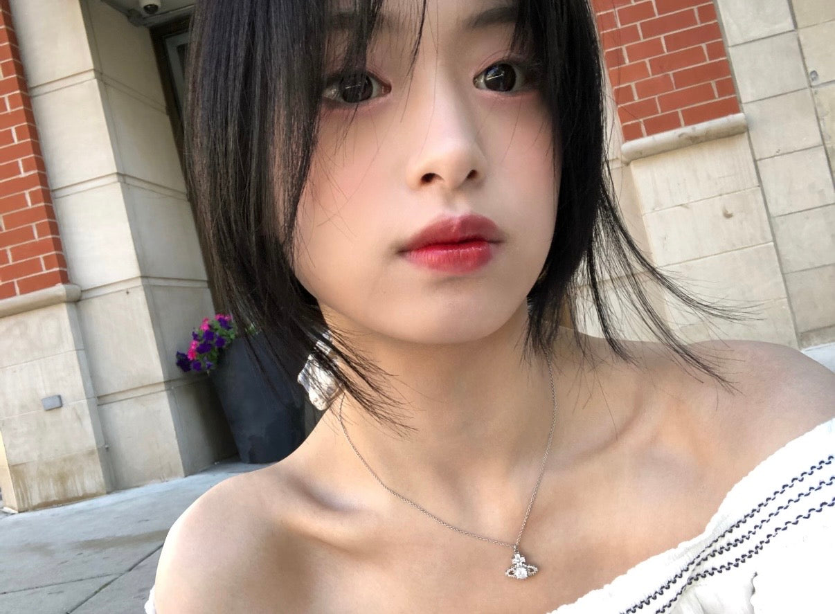 Vivienne Westwood Valentina Necklace 花花粉鑽項鍊 [BABYMONSTER Ahyeon同款⁺˳✿⏦₊]