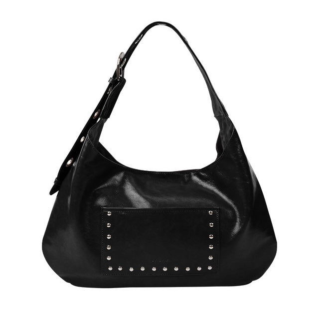 Leterie Leather Buckle Reversible Shoulder Bag 最新韓國選物🇰🇷窩釘皮革豹紋兩用洞洞扣半月袋［Made In Korea🇰🇷可雙面兩用 肩帶可調節上膊斜揹OK!］