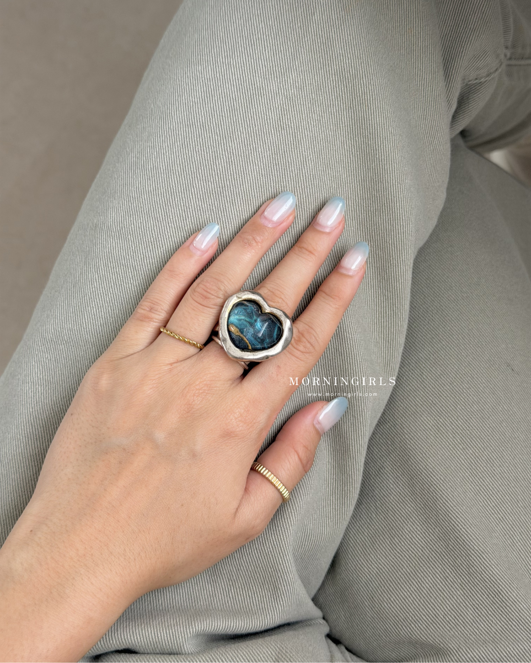 Otro Accesorio 西班牙手工飾物 - Galaxy Heart Ring [NEW ITEM! 顏色超美極推薦 可自行調節!]