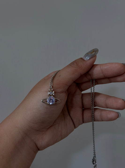 Vivienne Westwood Reina Large Pendant Necklace 2025最新限定薰衣草紫 [最新上架! 大粒鑽超搶眼!]