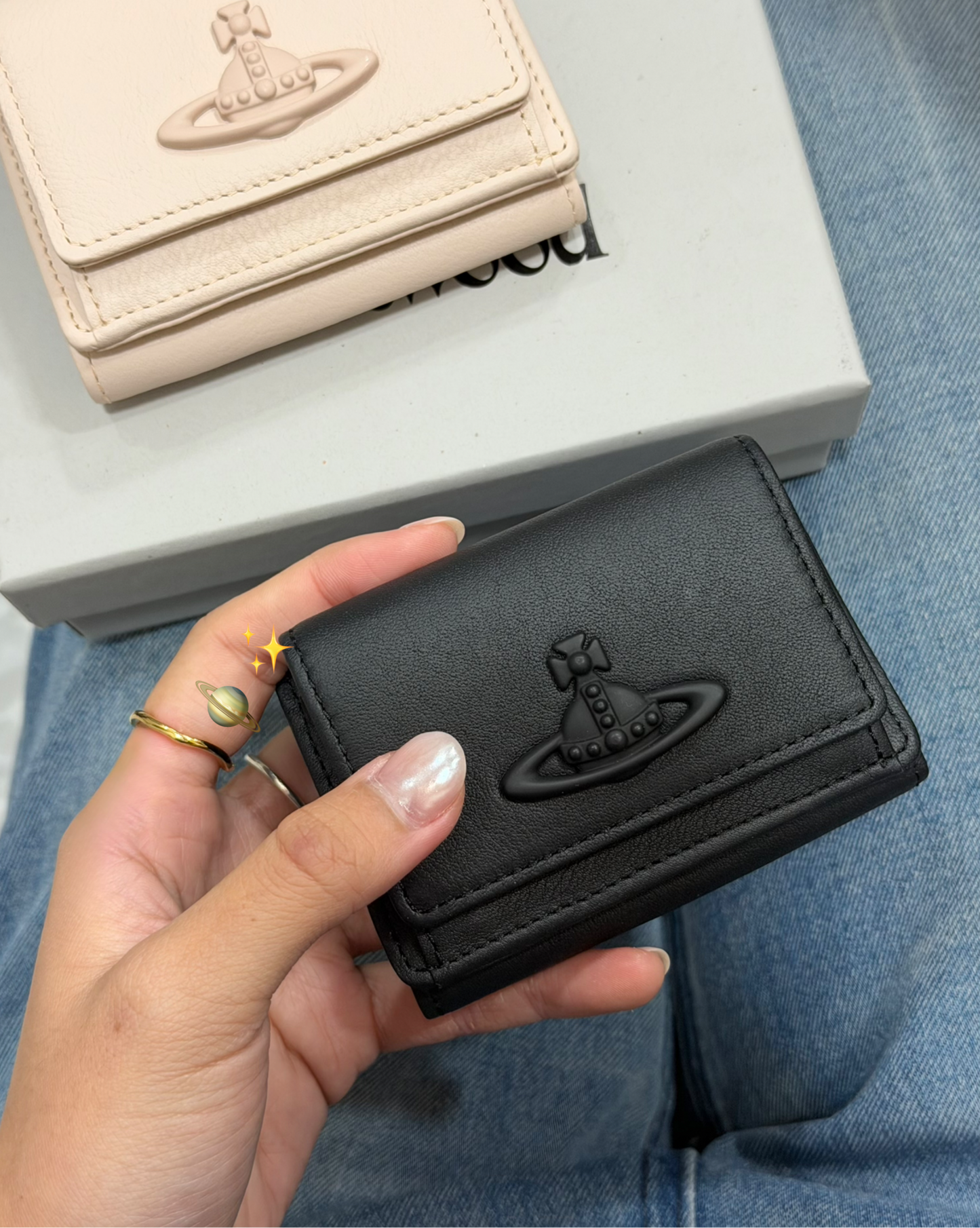 Vivienne Westwood Envelope Mini Wallet 掌心小銀包日本限定版[純美櫻花粉啞黑]